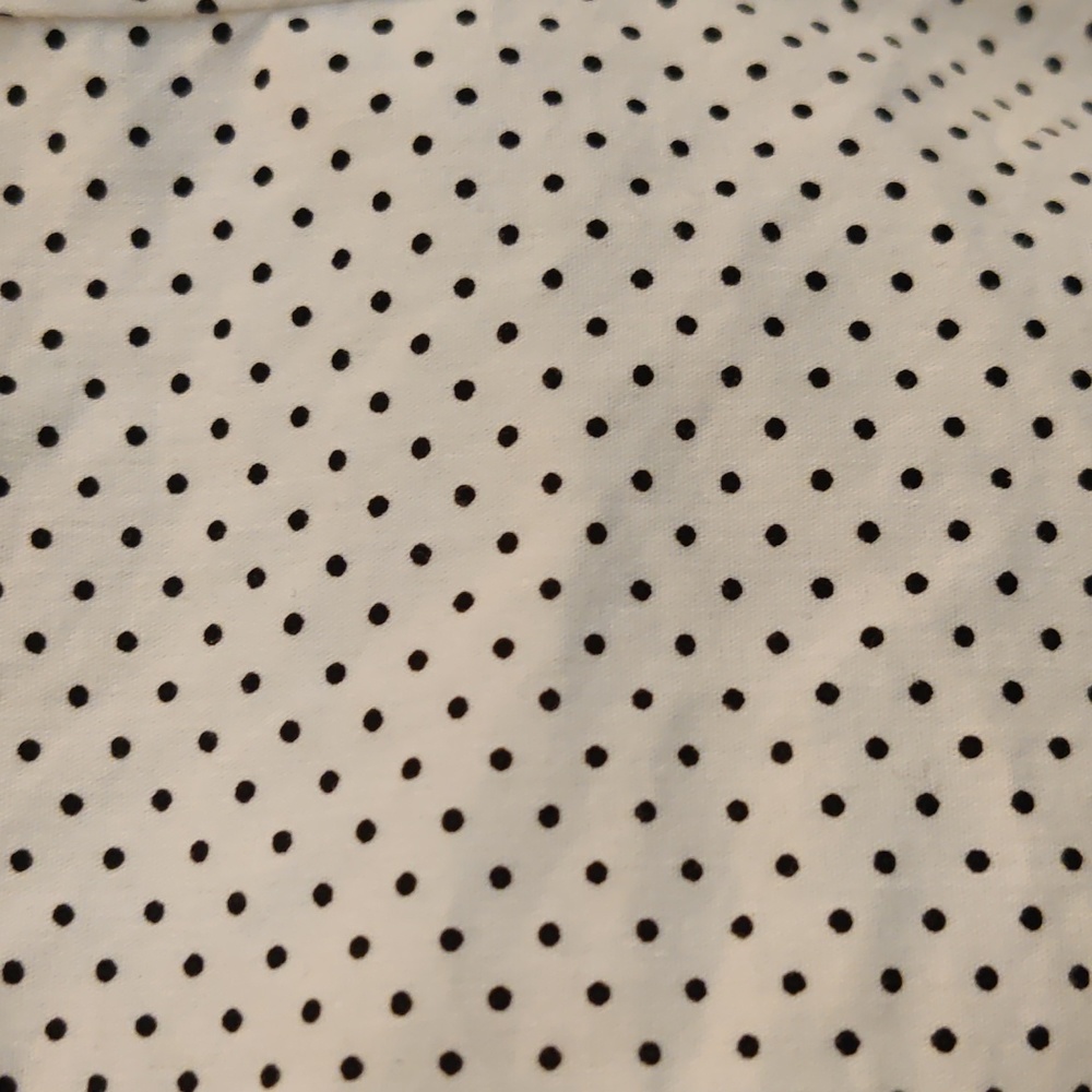 Covington Essentials White Blouse With Black Polk… - image 2